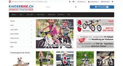 Desktop Screenshot of kinderbike.ch